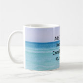 Mug Plage tropicale rétro des vagues océaniques (Gauche)