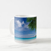 Mug Plage tropicale | Seychelles (Devant gauche)