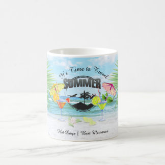 Mug Plage tropicale, vacances d'été | Personnalisé