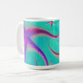 Mug Plage turquoise et violette de Starfish (Devant gauche)