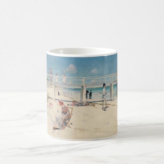 Mug Plage (Vacances à Mentone) (Art australien) (Centre)