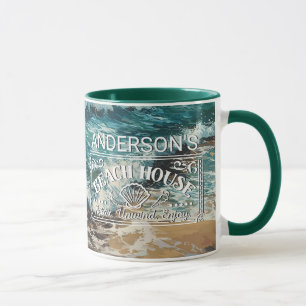 Mug Plage Vagues et peinture à thème Sable