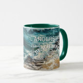 Mug Plage Vagues et peinture à thème Sable (Devant droit)