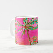 Mug Plage Vintage Hawaiian de PixDezines (Devant gauche)