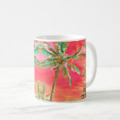 Mug Plage Vintage Hawaiian de PixDezines (Devant droit)