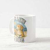 Mug Plage Vivez comme un Chien (Devant gauche)