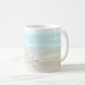 Mug Plage White Starfish Élégant Été Chic Tropical (Devant droit)