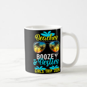 Mug Plages, alcool et amies voyage de filles 2026 flor