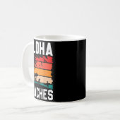 Mug Plages d'Aloha Retro Beach Vacances Été Citation W (Devant gauche)