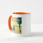 Mug Plages du comté d'Orange, Californie (Devant gauche)