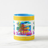 Mug PLAGES - Soleil & Surf - Australie - Jaune (Centre)