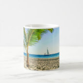 Mug Plages tropicales | Bateau, Palmier, Aruba (Centre)