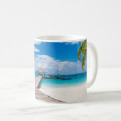 Mug Plages tropicales | Jetty en bois des Maldives (Devant droit)
