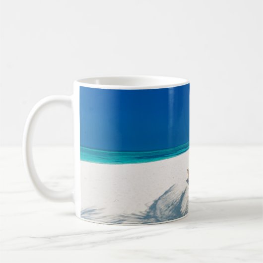 Mug Plages tropicales | Plage de chaises longues Bora  (Gauche)