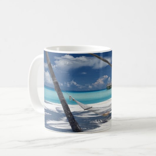 Mug Plages tropicales | Sandy Beach, Maldives (Devant gauche)