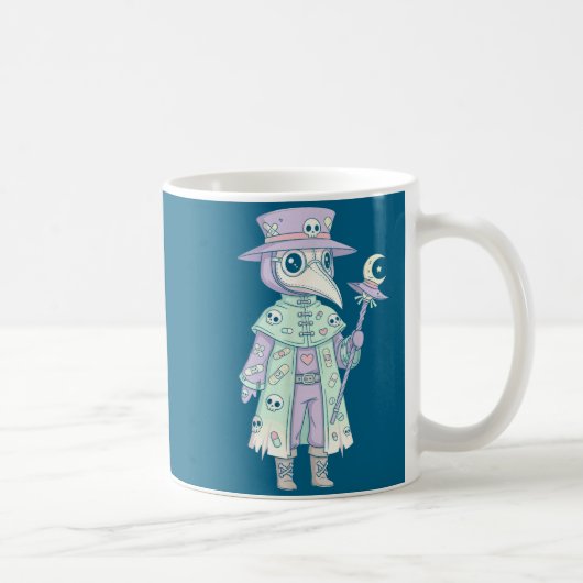 Mug Plague Doctor Gothic Pastel Cute Moth Face Mask Oc (Droite)