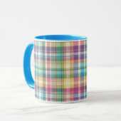 Mug Plaid au printemps/Pâques/tartan (Devant gauche)