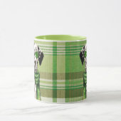 Mug Plaid avec un chien de Noël dalmate (Centre)