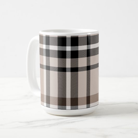 Mug Plaid beige (Devant gauche)