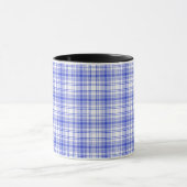 Mug Plaid blanc bleu 2 (Centre)