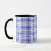 Mug Plaid blanc bleu 2 (Gauche)
