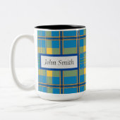 Mug Plaid bleu clair, 15 oz (Gauche)