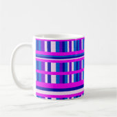 Mug Plaid bleu rose violet (Gauche)