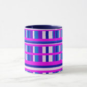Mug Plaid bleu rose violet (Centre)