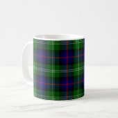 Mug plaid bleu vert de tartan du sud (Devant gauche)
