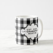 Mug Plaid chic de Buffalo du pays fait sur commande (Devant droit)