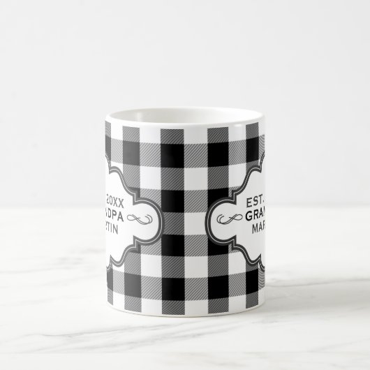 Mug Plaid chic de Buffalo du pays fait sur commande (Centre)