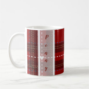 Mug Plaid Cœur Rouge