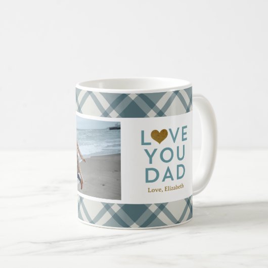 Mug Plaid Côtier (Devant droit)