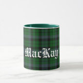 Mug Plaid de tartan écossais fait sur commande de clan (Centre)