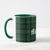 Mug Plaid de tartan écossais fait sur commande de clan (Gauche)