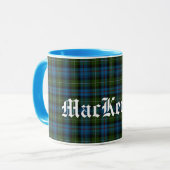 Mug Plaid de tartan écossais fait sur commande de clan (Devant gauche)