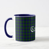 Mug Plaid de tartan noir traditionnel de montre (Gauche)