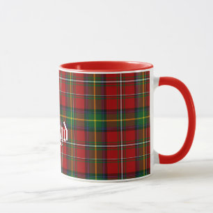 Mug Plaid de tartan traditionnel fait sur commande de