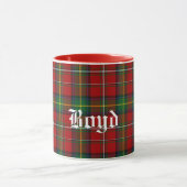 Mug Plaid de tartan traditionnel fait sur commande de (Centre)