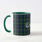 Mug Plaid de tartan traditionnel fait sur commande de (Gauche)
