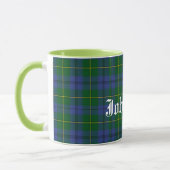 Mug Plaid de tartan traditionnel fait sur commande de (Gauche)