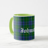 Mug Plaid de tartan traditionnel fait sur commande de (Devant gauche)
