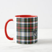 Mug Plaid de tartan traditionnel fait sur commande de (Gauche)