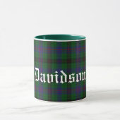 Mug Plaid de tartan traditionnel fait sur commande de (Centre)