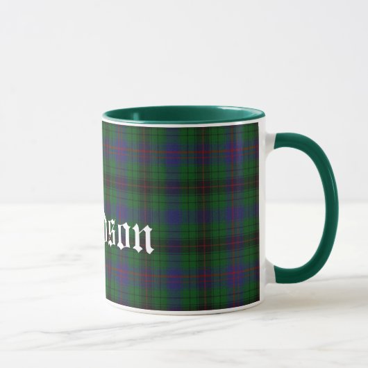 Mug Plaid de tartan traditionnel fait sur commande de (Droite)