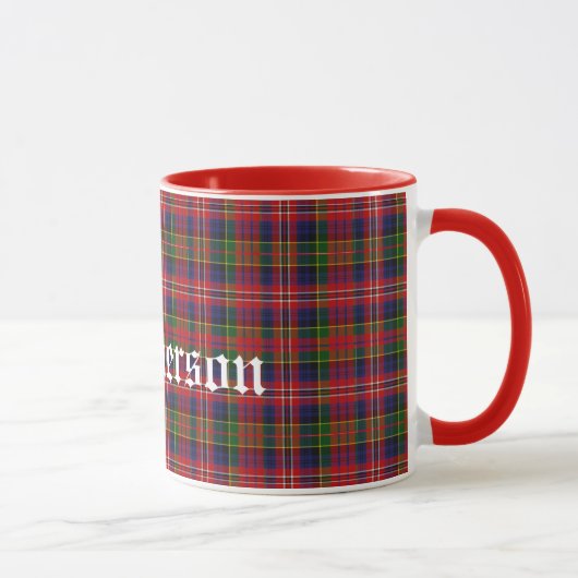 Mug Plaid de tartan traditionnel fait sur commande de (Droite)