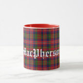 Mug Plaid de tartan traditionnel fait sur commande de (Centre)