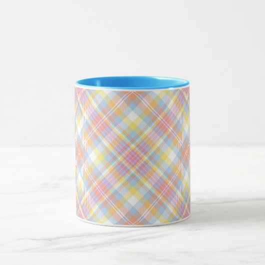 Mug Plaid en pastel de rayure (Centre)