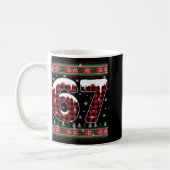 Mug Plaid Flocon Six Sept Noël 67 Meme  (Gauche)