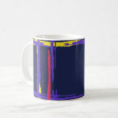 Mug Plaid. Grunge Stripes Simples. Texture Abstraite w (Devant gauche)